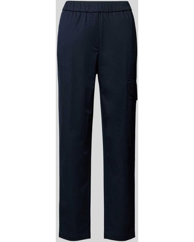 Marc O' Polo Relaxed Fit Stoffen Broek Met Elastische Band - Blauw