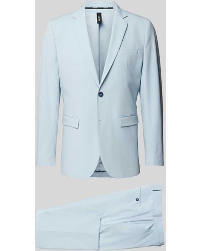 SELECTED Slim Fit Anzug mit Pattentaschen Modell 'LIAM' - Blau
