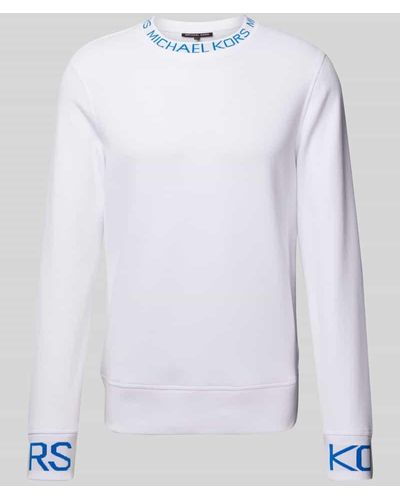 Michael Kors Sweatshirt mit Label-Print - Weiß