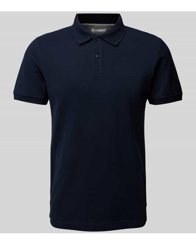 S.oliver Poloshirt mit Label-Detail - Blau