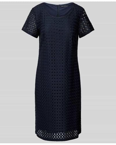 Betty Barclay Knielanges Kleid mit Rundhalsausschnitt - Blau