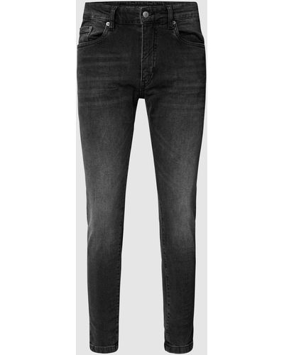 DRYKORN Mid Rise Jeans im Slim Fit - Schwarz