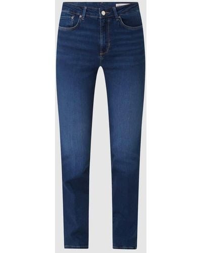 S.oliver Slim Fit Bootcut Jeans mit Stretch-Anteil Modell 'Beverly' - Blau