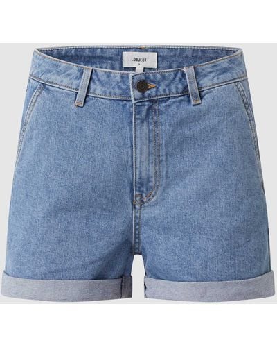 Object Korte Jeans Met Stretch - Blauw