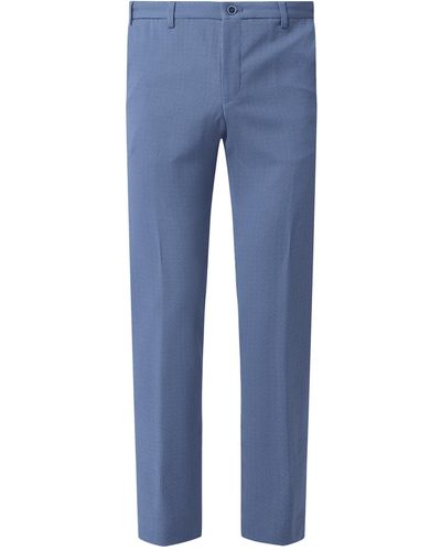 Hechter Paris Modern Fit Pantalon Met Stretch - Blauw