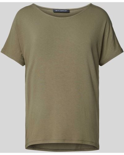 Betty Barclay T-Shirt mit Rundhalsausschnitt - Grün