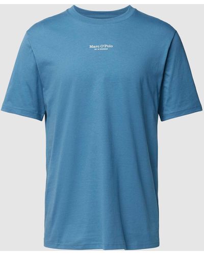 Marc O' Polo T-shirt Van Zuiver Katoen - Blauw