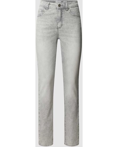 ROSNER Skinny Fit Jeans im High Waist Stil - Grau