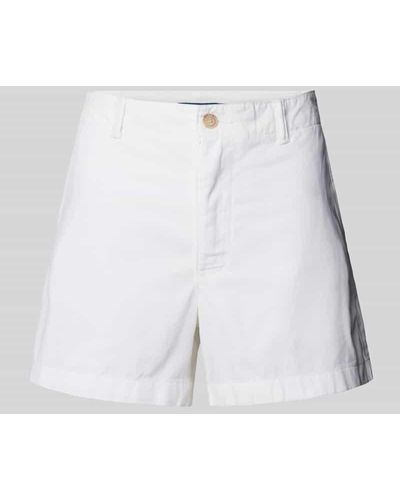 Polo Ralph Lauren Regular Fit Chino-Shorts mit Gesäßtaschen - Weiß
