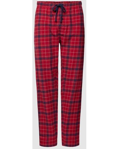 Tom Tailor Pyjama-Hose mit Tartan-Karo Modell 'XMAS' - Rot