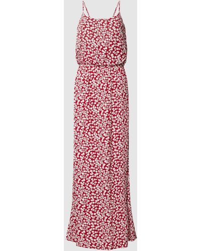 ONLY Maxi-jurk Van Viscose Met All-over Bloemenmotief - Roze