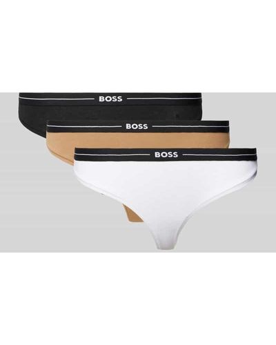 BOSS Slip mit elastischem Logo-Bund im 3er-Pack - Mehrfarbig