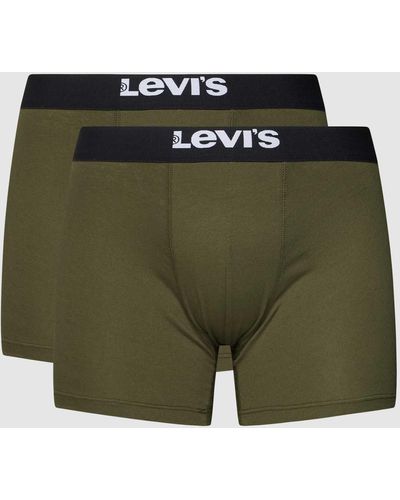 Levi's Boxershort Met Labeldetail - Groen
