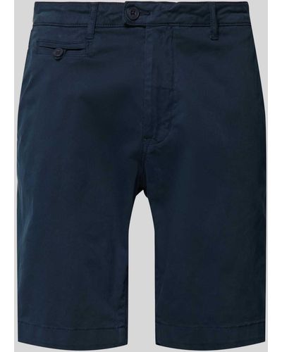 Casual Friday Chino-Shorts mit Eingrifftaschen - Blau