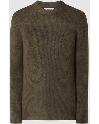 Minimum Pullover mit Woll-Anteil Modell 'Unid' - Grün
