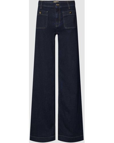 Cambio Bootcut Jeans mit weitem Bein Modell 'ADA' - Blau