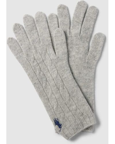 Polo Ralph Lauren Handschuhe mit Label-Detail - Grau