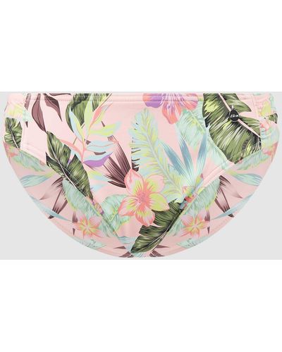 S.oliver Bikini-Hose mit floralem Muster - Pink