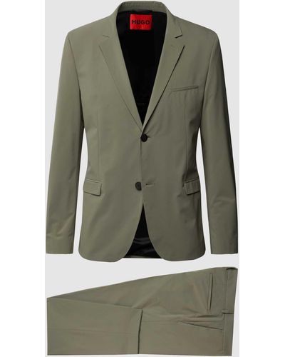 HUGO Anzug im unifarbenen Design Modell 'Away' - Grün