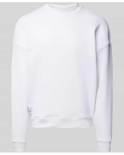 Alpha Industries Sweatshirt mit überschnittenen Schultern - Weiß