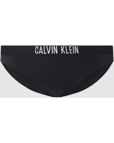 Calvin Klein PLUS SIZE Bikini-Hose mit Logo-Bund - Schwarz