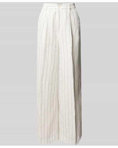 Lauren by Ralph Lauren Hose mit fixierten Bundfalten Modell 'KIRAHN' - Weiß