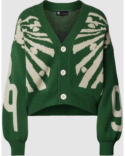 G-Star RAW Cardigan Met Ballonmouwen - Groen