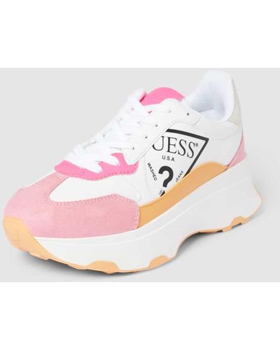 Guess Sneaker im Colour-Blocking-Design - Pink