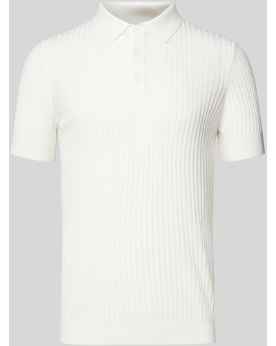 Antony Morato Poloshirt Met Structuurpatroon - Wit