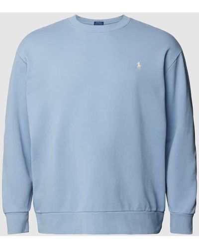 Ralph Lauren PLUS SIZE Sweatshirt in melierter Optik - Blau