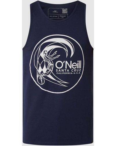 O'neill Sportswear Regular Fit Tanktop Van Katoen - Blauw