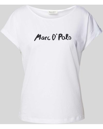 Marc O' Polo T-shirt Met Labelprint - Grijs