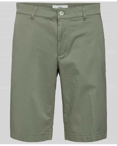 Brax Regular Fit Chino-Shorts mit Gesäßtaschen Modell 'BOZEN' - Grün