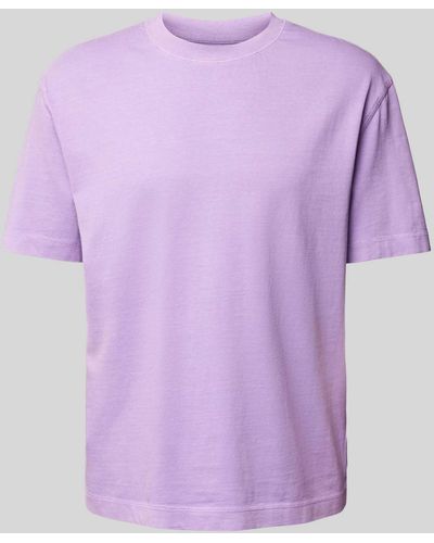 Marc O' Polo T-shirt Met Ronde Hals - Paars