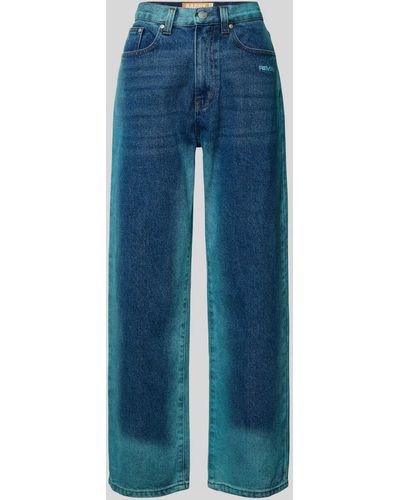 Review Baggy Fit Jeans im 5-Pocket-Design - Blau