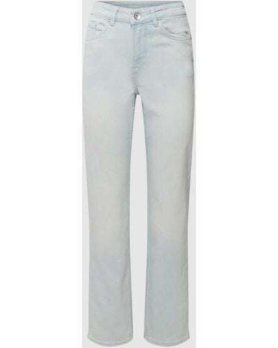 Garcia Jeans mit Label-Patch Modell 'LUISA' - Grau