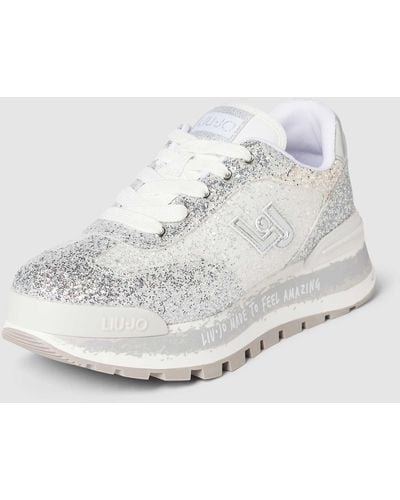 Liu Jo Sneakers Met Glittereffect - Wit