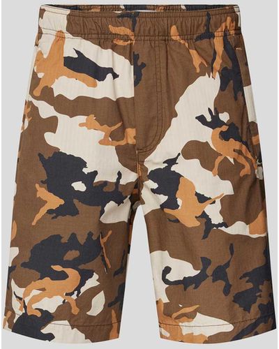 WOOD WOOD Shorts mit Camouflage-Muster - Weiß