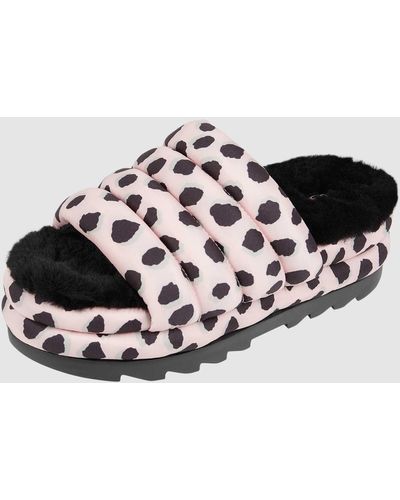 UGG Slippers Met Plateauzool - Wit