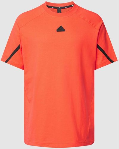 adidas T-shirt Met Labelpatch - Oranje
