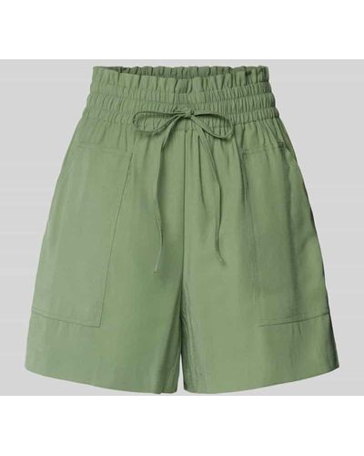 Vero Moda High Waist Shorts mit aufgesetzten Taschen Modell 'CARISA' - Grün