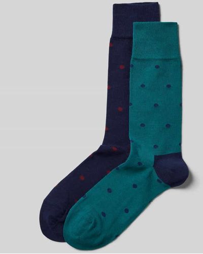 DillySocks Socken mit Allover-Muster im 2er-Pack - Blau