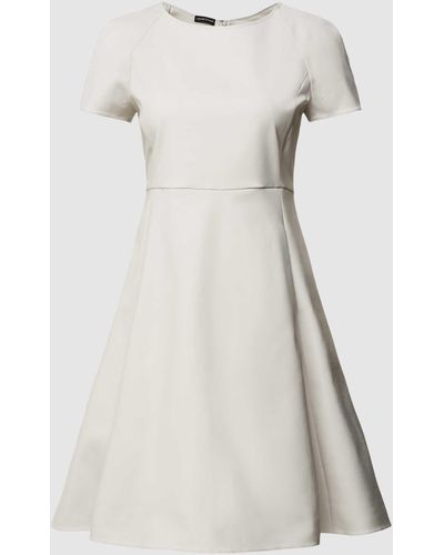 Emporio Armani Mini-jurk Met Ronde Hals - Naturel