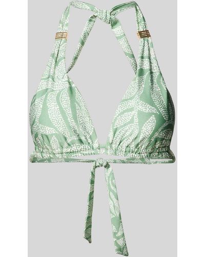 Barts Bikini-Oberteil mit Neckholder Modell 'Akamu' - Grün