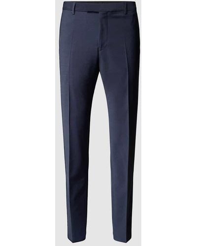 Strellson Slim Fit Anzughose mit Bügelfalten - Blau