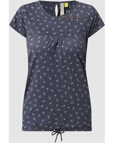 Alife & Kickin T-Shirt mit Zierknöpfen Modell 'Summer' - Blau