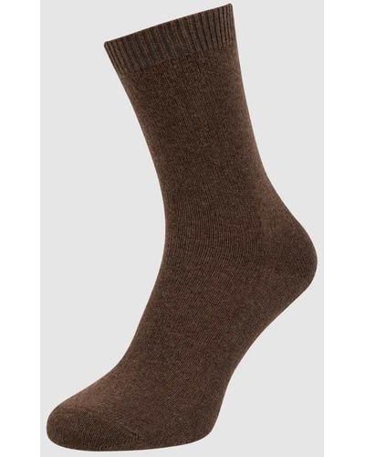 FALKE Socken mit Kaschmir-Anteil Modell Cosy Wool - Braun