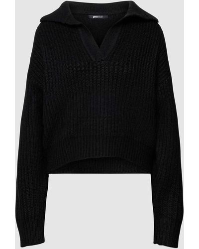 Gina Tricot Gebreide Pullover Met Kabelpatroon - Zwart