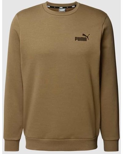 PUMA PERFORMANCE Sweatshirt mit Label-Print - Grün