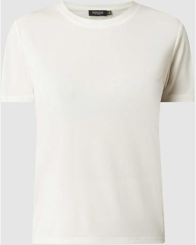 Soaked In Luxury T-shirt Van Viscosemix, Model 'columbine' - Wit
